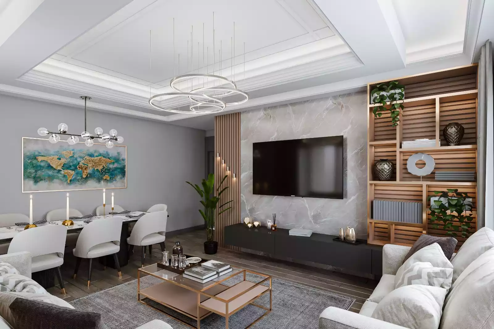 3+1 apartment in Kucukcekmece (type 2)