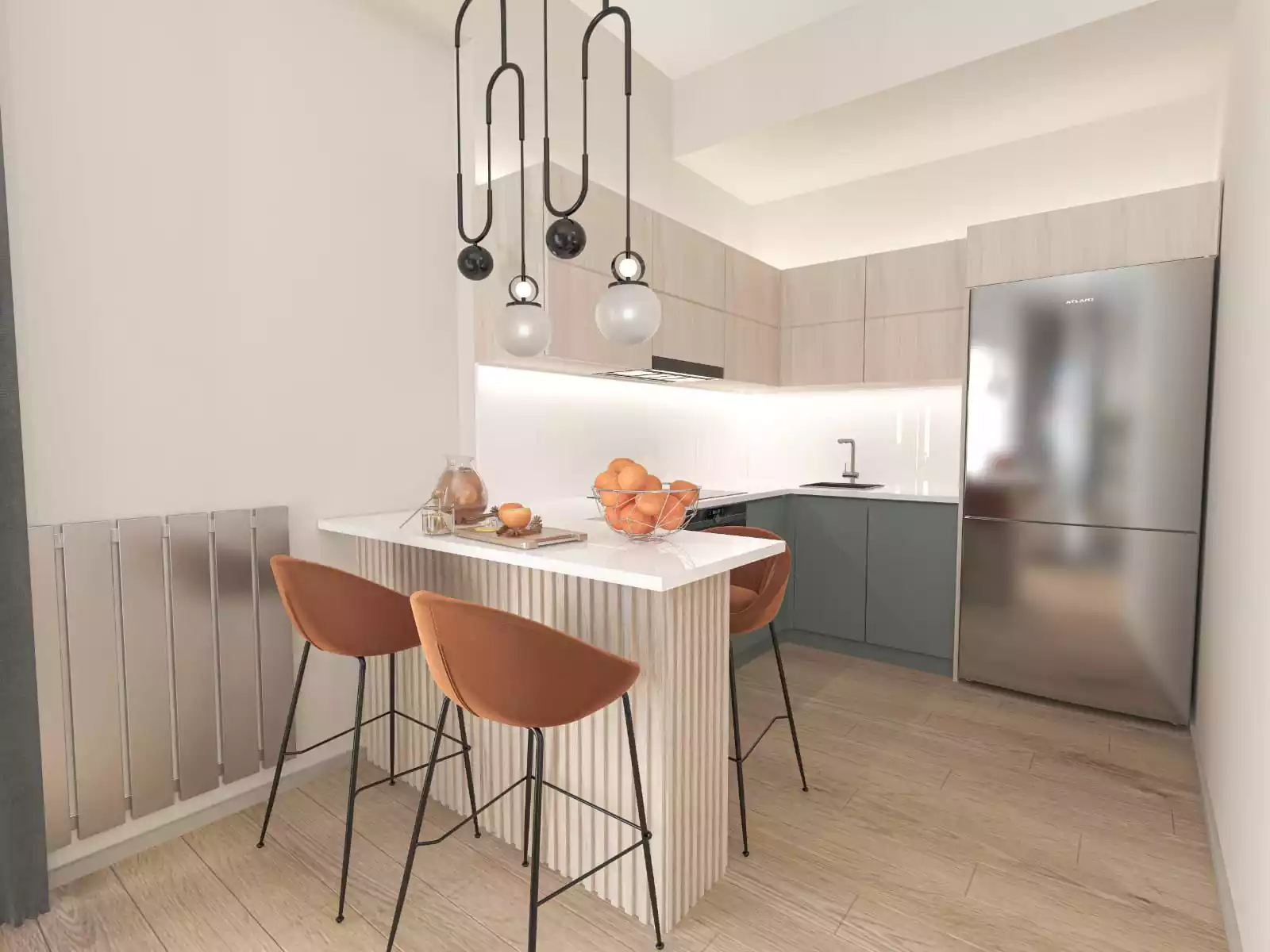 duplex  2+1 apartment in Kucukcekmece (type 1) 