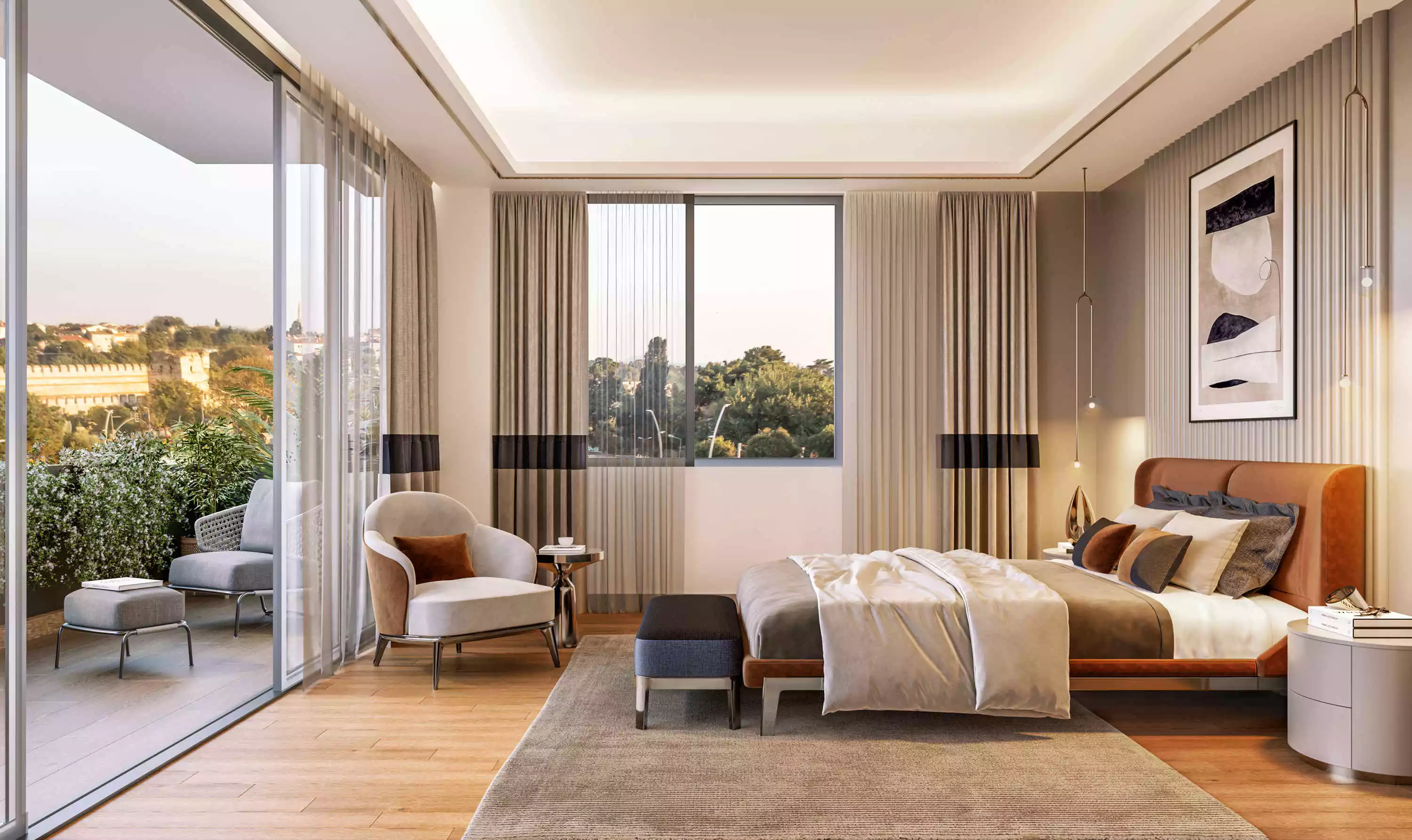 (type 2)  duplex 4.5+1 apartment in  Zeytinburnu