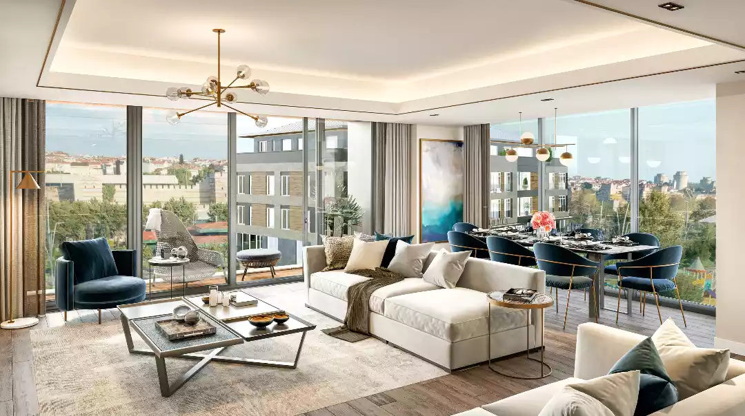 (type 1)  duplex 5.5+1 apartment in  Zeytinburnu